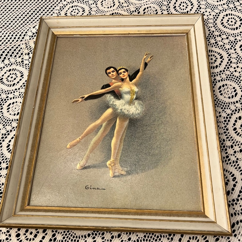 Vintage Ballet Dancer "Gina" Lithograph Print | Balletcore